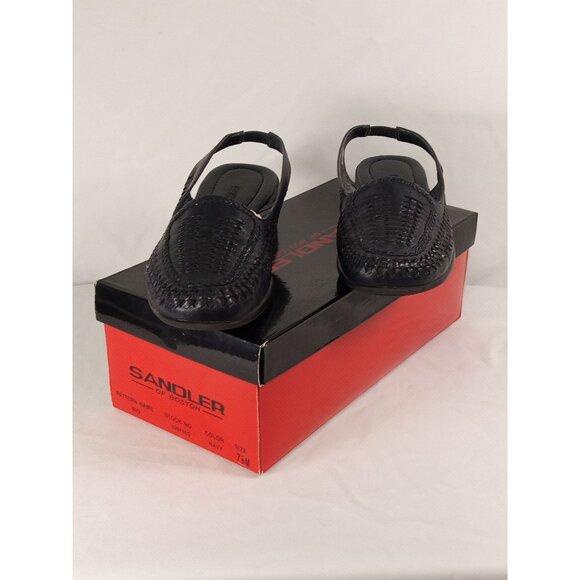 Sandler of Boston Original Box Women's Rio Navy Blue Flats Size 7.5M - Picture 1 of 10
